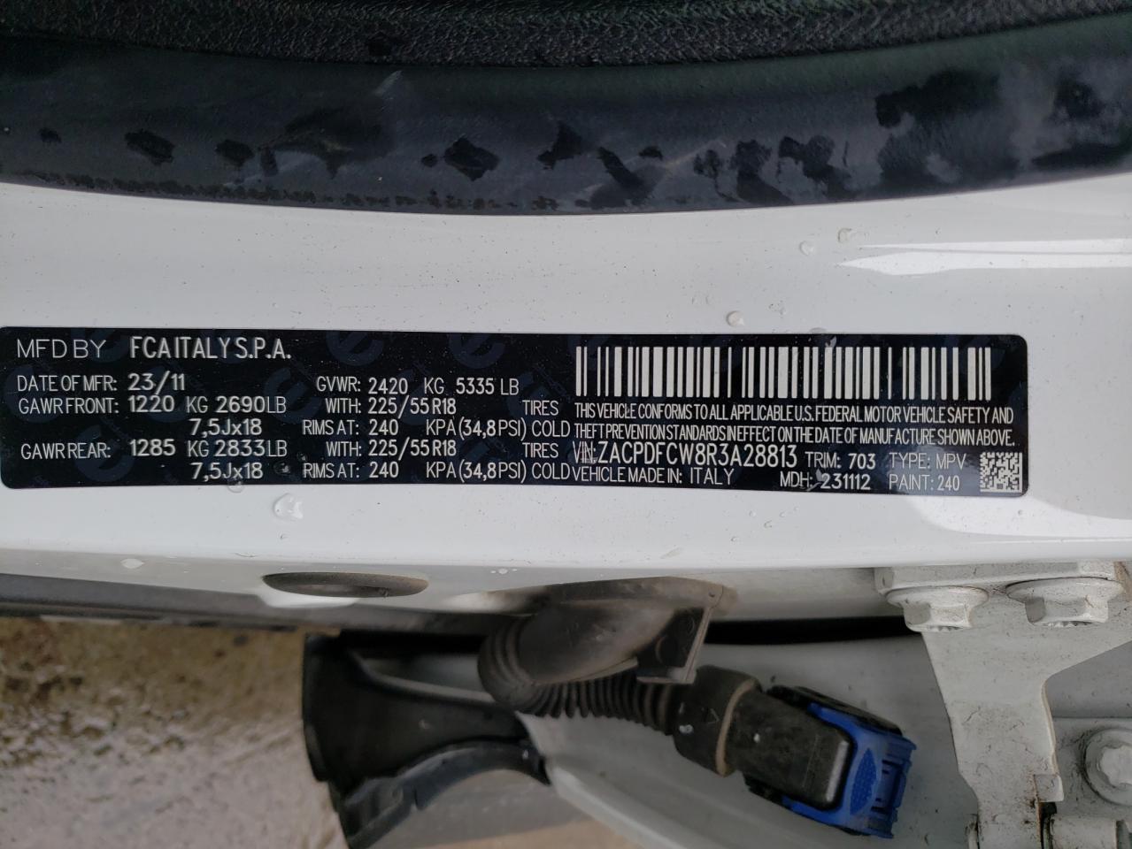 2024 DODGE HORNET R/T VIN:ZACPDFCW8R3A28813