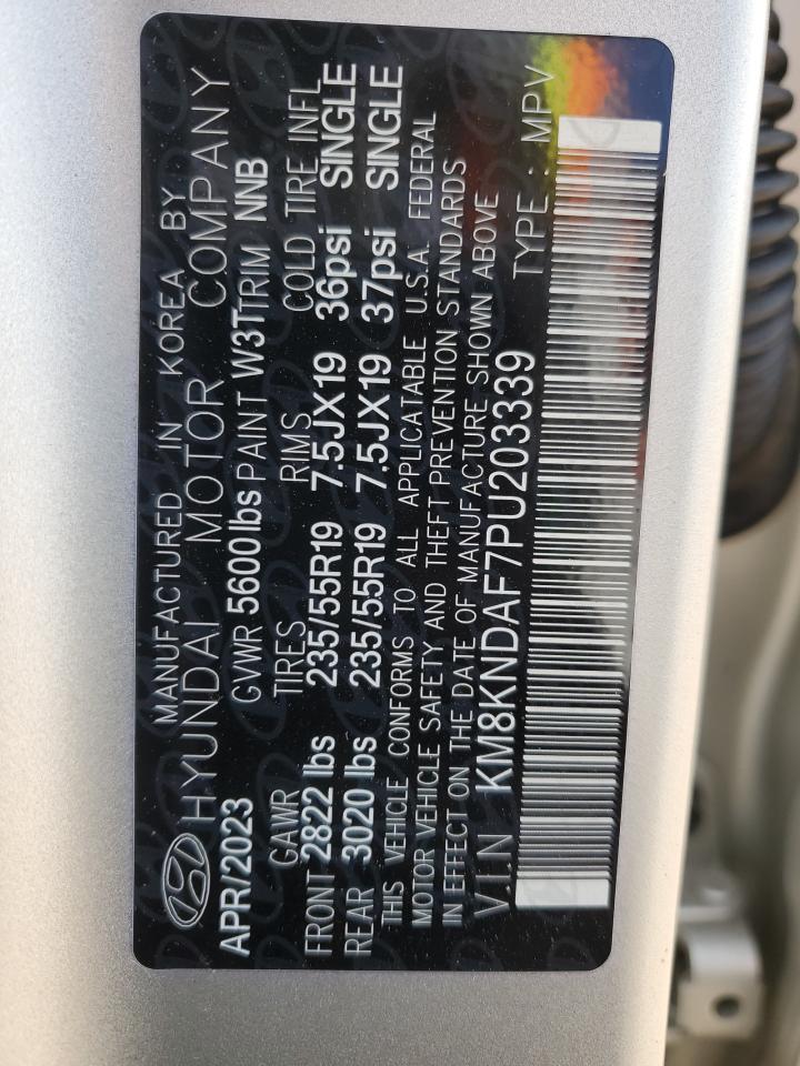 2023 HYUNDAI IONIQ 5 SEL VIN:KM8KNDAF7PU203339
