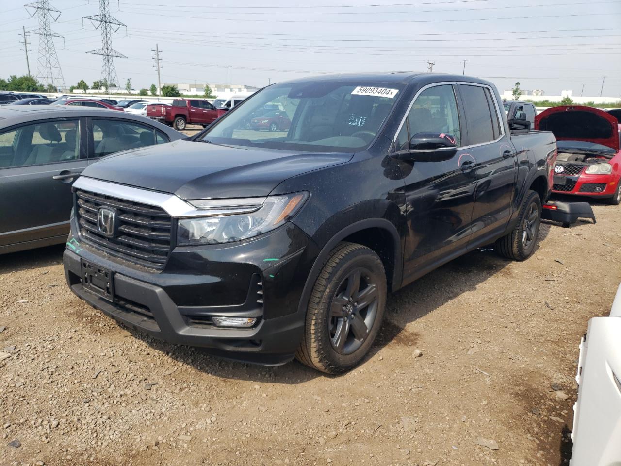 2023 HONDA RIDGELINE RTL VIN:5FPYK3F57PB043092