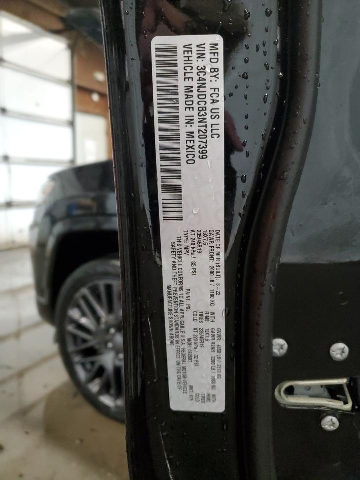 2022 JEEP COMPASS LIMITED VIN:3C4NJDCB3NT207399
