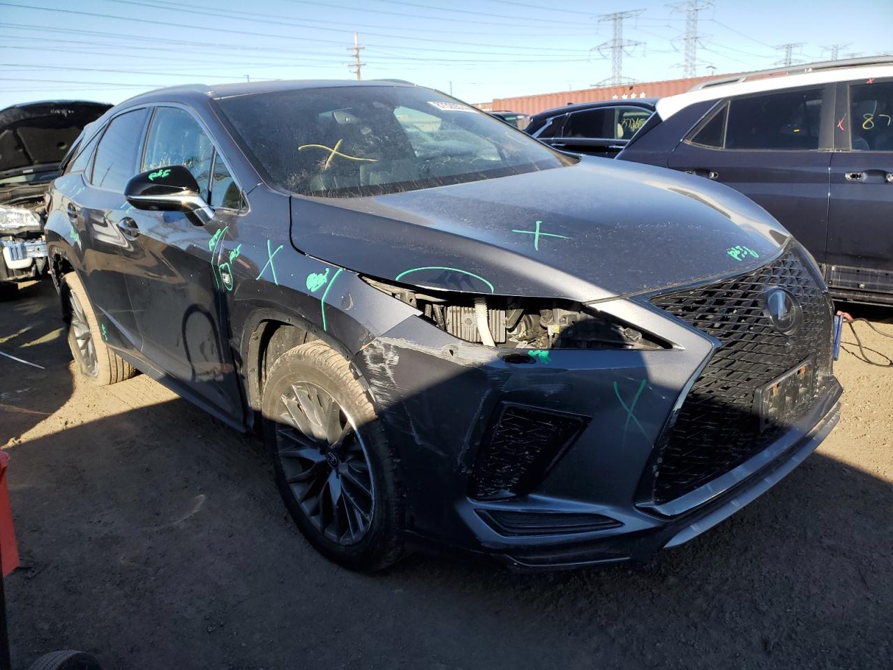 2022 LEXUS RX 350 F SPORT VIN:2T2SZMDA3NC360820