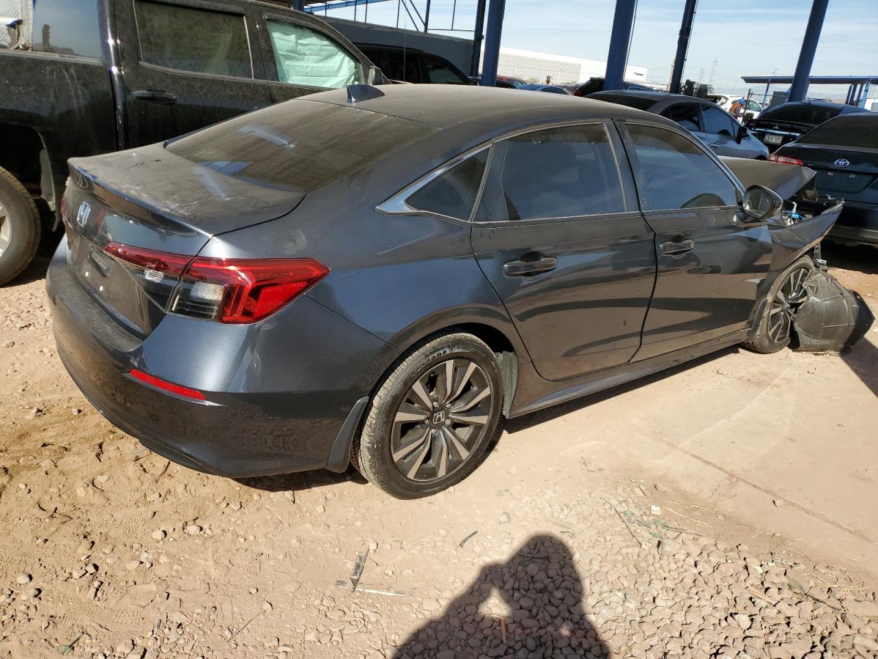 2022 HONDA CIVIC EX VIN:JHMFE1F75NX009649