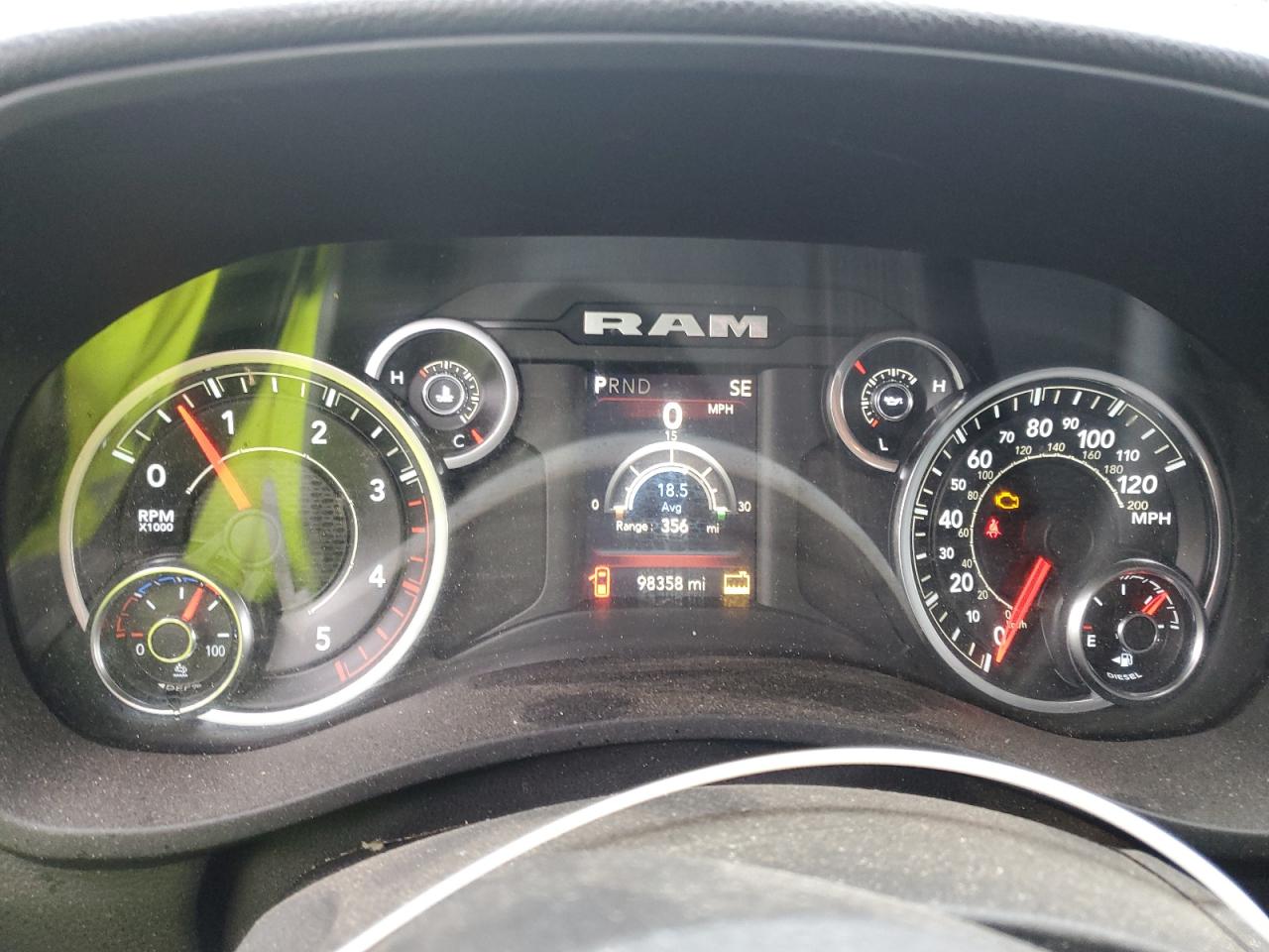 2022 RAM 2500 BIG HORN/LONE STAR VIN:3C6UR5DLXNG191204