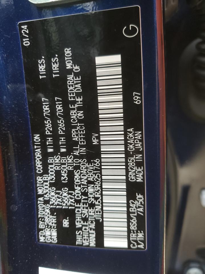 2024 TOYOTA 4RUNNER SR5/SR5 PREMIUM VIN:JTENU5JR3R6251766