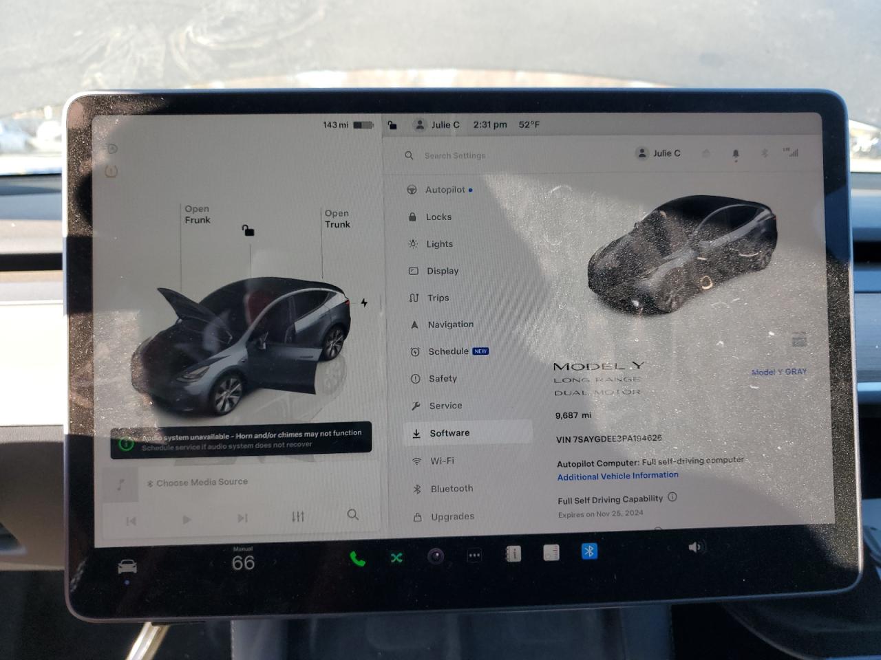 2023 TESLA MODEL Y  VIN:7SAYGDEE3PA194626