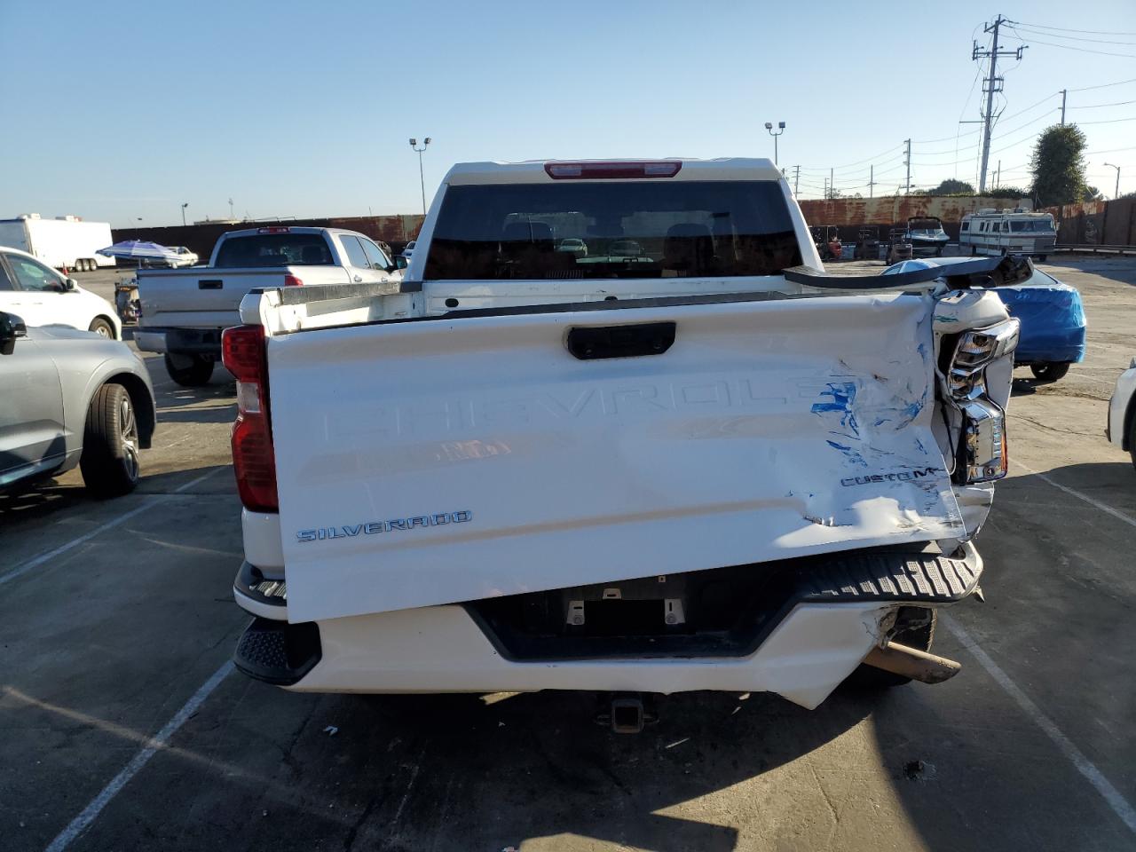 2022 CHEVROLET SILVERADO K1500 CUSTOM VIN:3GCPDBEK8NG638699