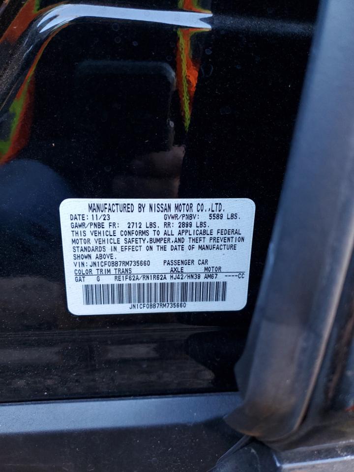 2024 NISSAN ARIYA ENGAGE VIN:JN1CF0BB7RM735660
