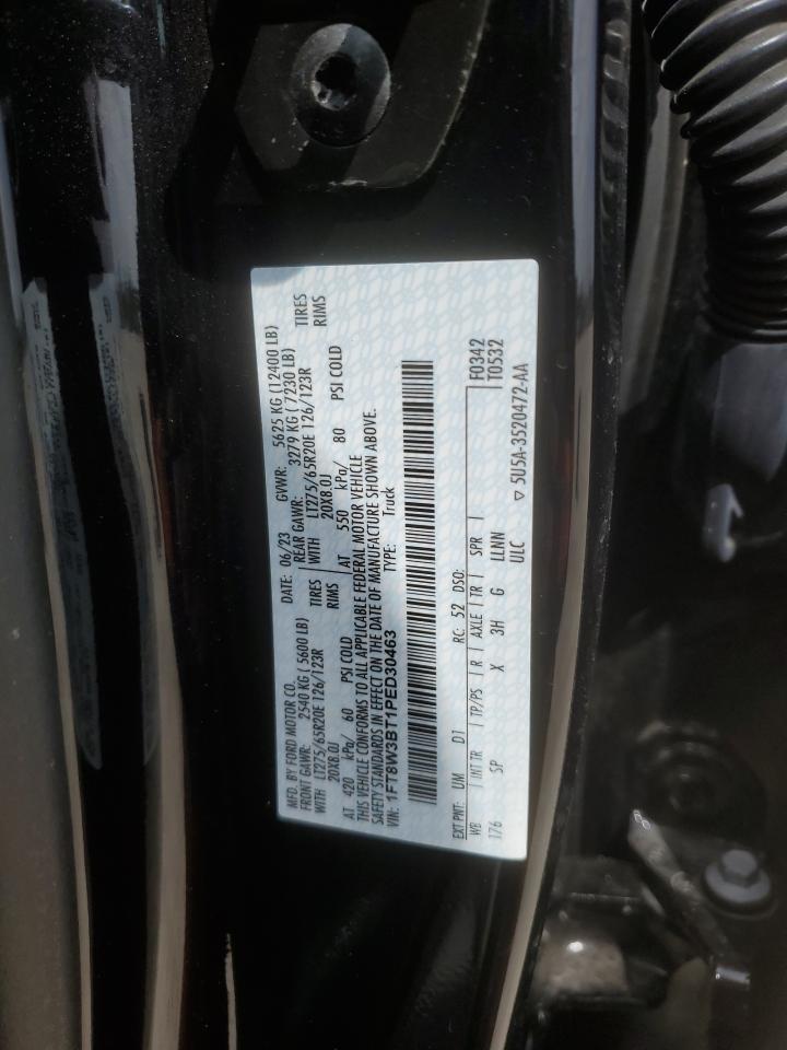 2023 FORD F350 SUPER DUTY VIN:1FT8W3BT1PED30463