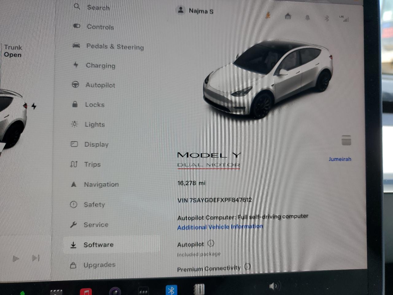 2023 TESLA MODEL Y  VIN:7SAYGDEFXPF847612