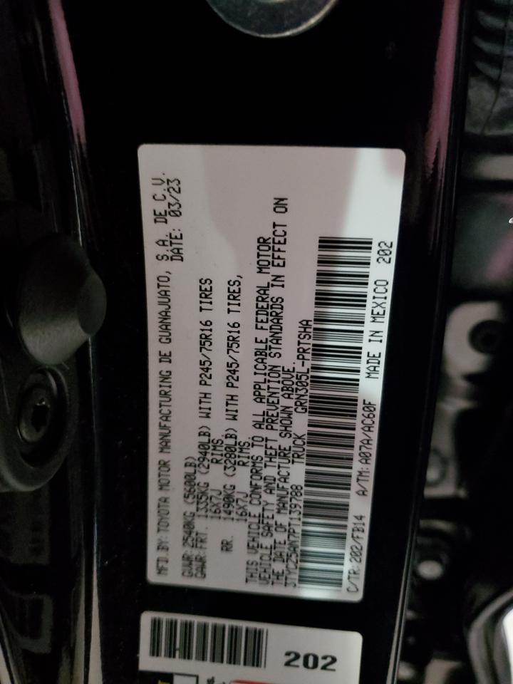 2023 TOYOTA TACOMA DOUBLE CAB VIN:3TYCZ5AN7PT139788
