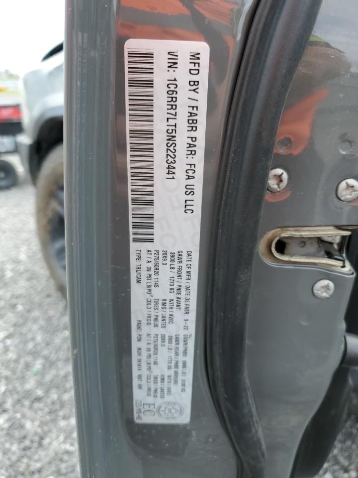 2022 RAM 1500 CLASSIC SLT VIN:1C6RR7LT5NS223441