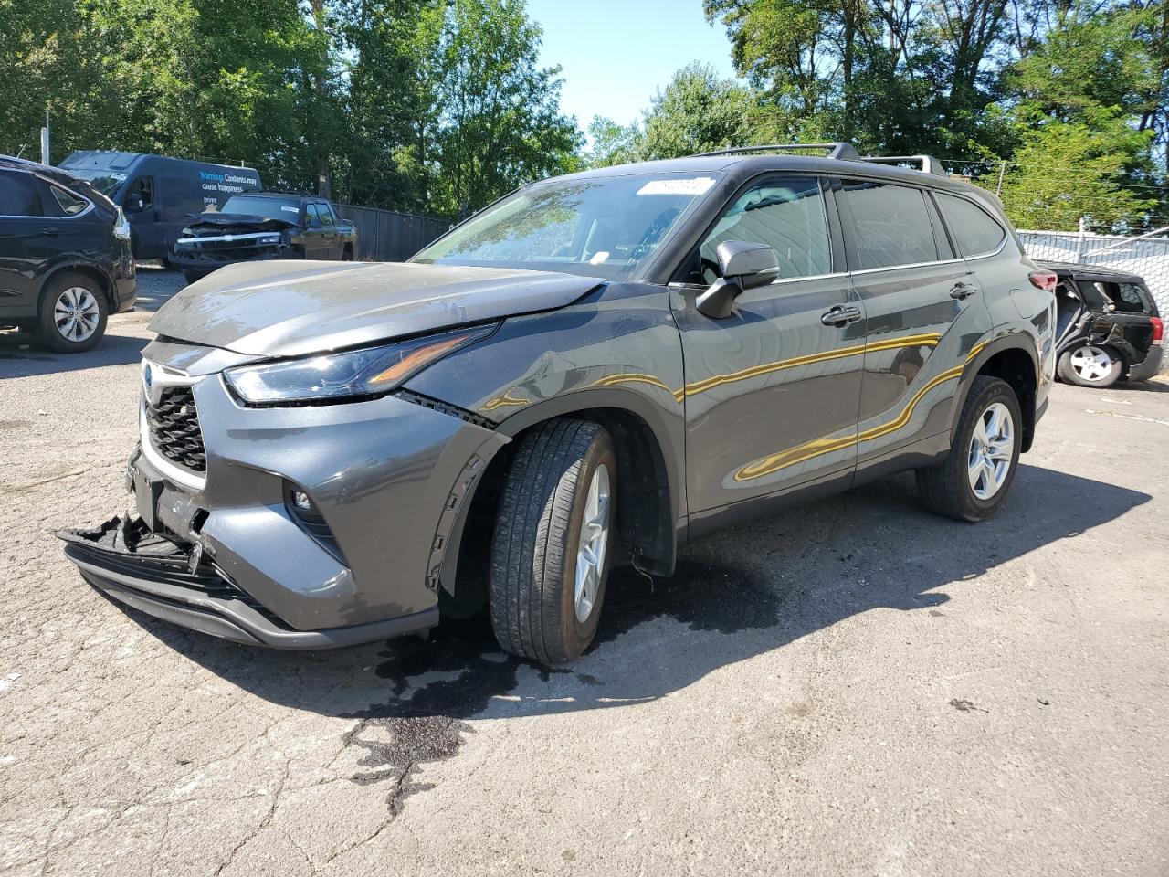 2022 TOYOTA HIGHLANDER HYBRID LE VIN:5TDBBRCH3NS560480