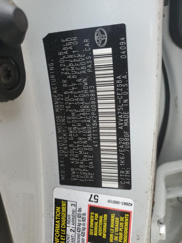 2023 TOYOTA CAMRY SE NIGHT SHADE VIN:4T1T11BK2PU080883