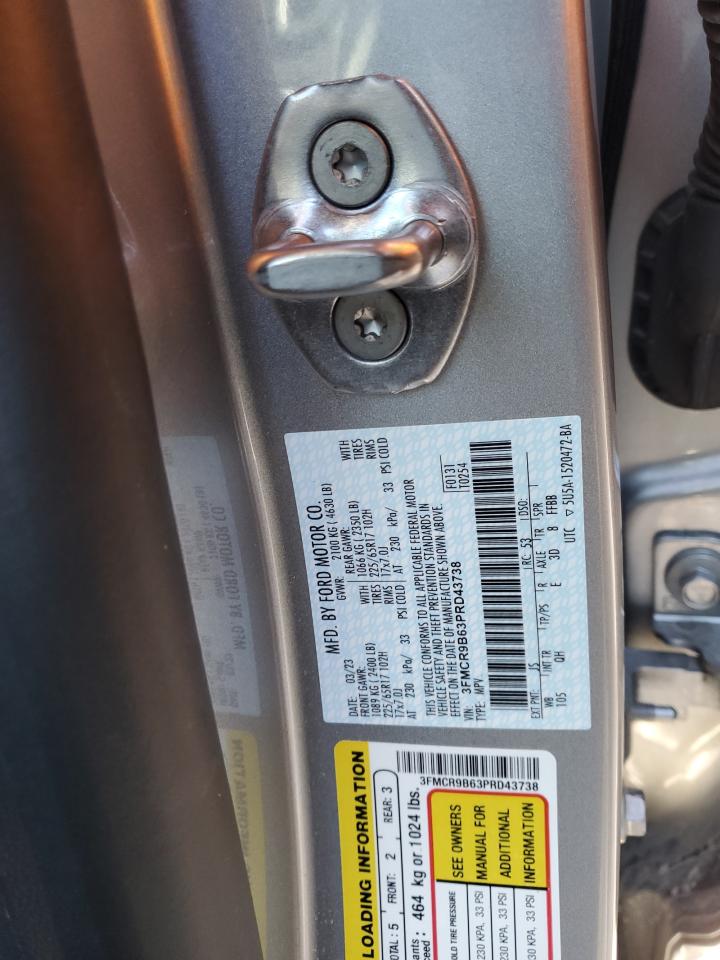 2023 FORD BRONCO SPORT BIG BEND VIN:3FMCR9B63PRD43738