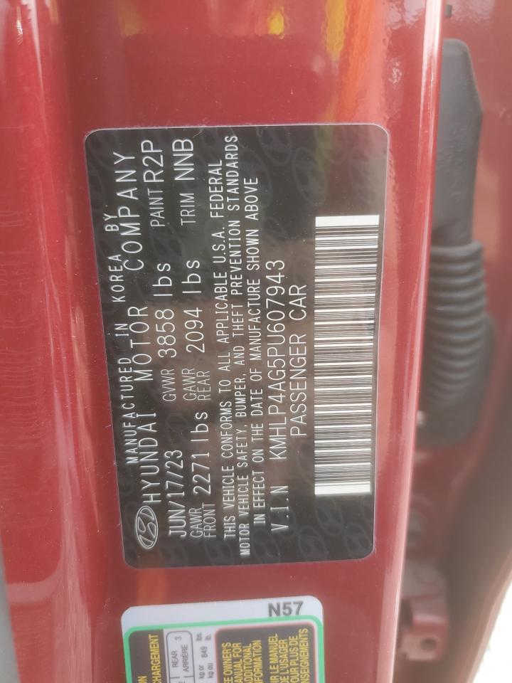 2023 HYUNDAI ELANTRA LIMITED VIN:KMHLP4AG5PU607943