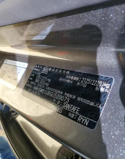 2016 Hyundai Santa FE KMHSW81UBGU539073 VIN:KMHSW81UBGU539073