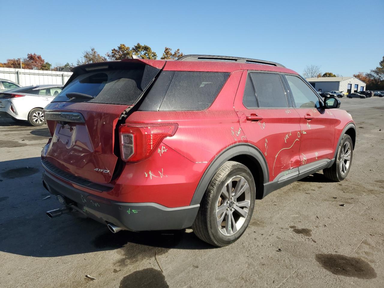 2022 FORD EXPLORER XLT VIN:1FMSK8DH4NGB11193