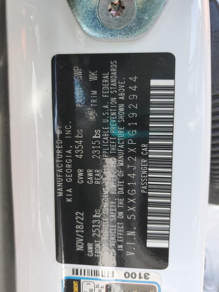 2023 KIA K5 LXS VIN:5XXG14J2XPG192944