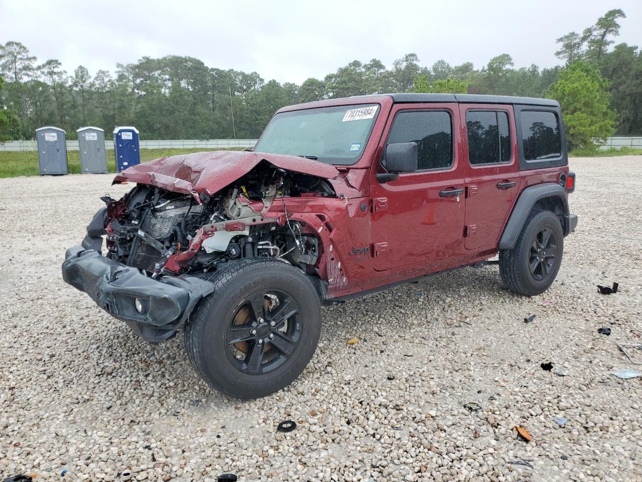 2022 JEEP WRANGLER UNLIMITED SPORT VIN:1C4HJXDG6NW105825