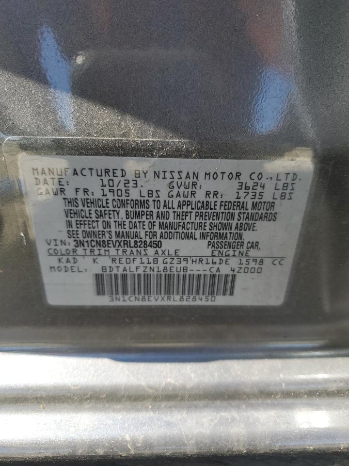 2024 NISSAN VERSA SV VIN:3N1CN8EVXRL828450