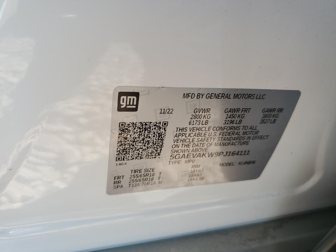2023 BUICK ENCLAVE ESSENCE VIN:5GAEVAKW9PJ164111