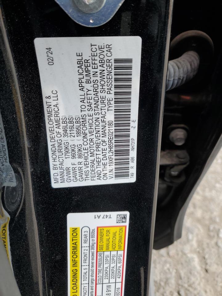 2024 HONDA CIVIC SPORT VIN:19XFL2H85RE021180