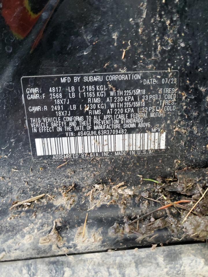 2024 SUBARU CROSSTREK LIMITED VIN:4S4GUHL63R3709482