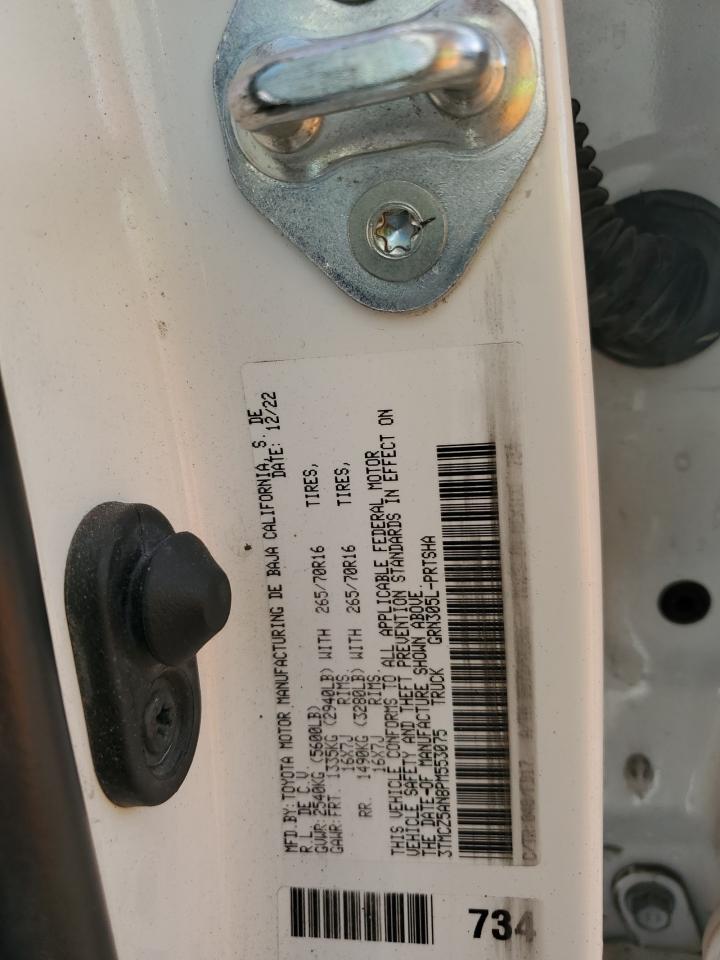 2023 TOYOTA TACOMA DOUBLE CAB VIN:3TMCZ5AN8PM553075