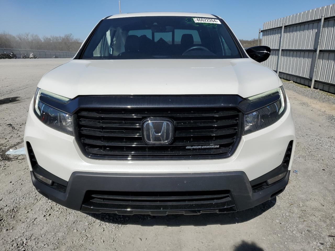 2022 HONDA RIDGELINE BLACK EDITION VIN:5FPYK3F87NB004557