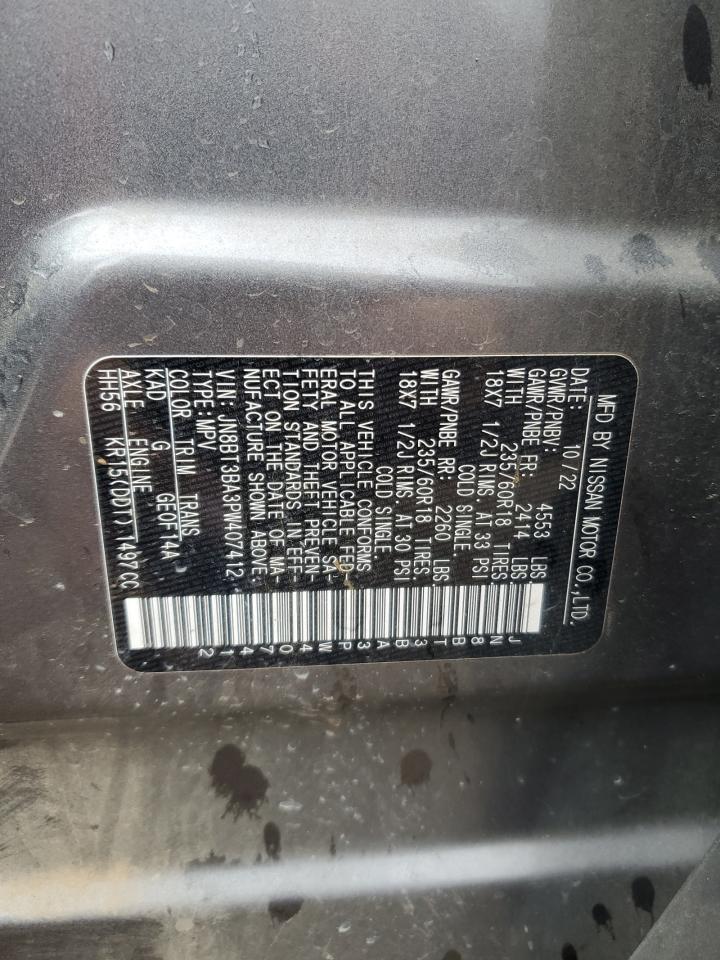 2023 NISSAN ROGUE SV VIN:JN8BT3BA3PW407412