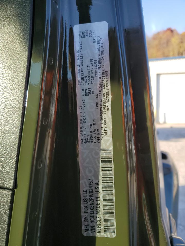 2023 JEEP WRANGLER SAHARA VIN:1C4HJXEN2PW624757