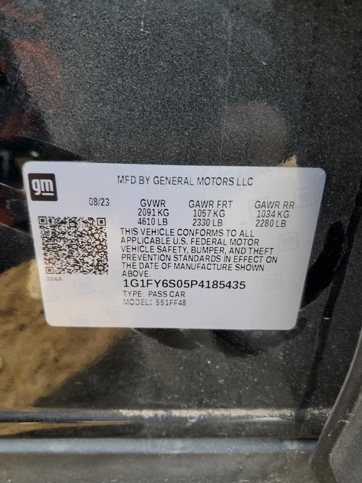 2023 CHEVROLET BOLT EUV LT VIN:1G1FY6S05P4185435