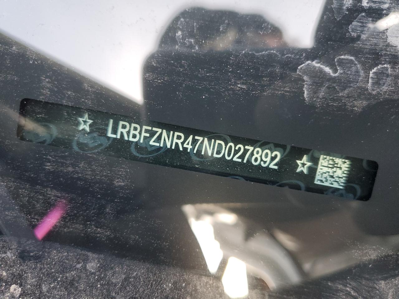 2022 BUICK ENVISION ESSENCE VIN:LRBFZNR47ND027892