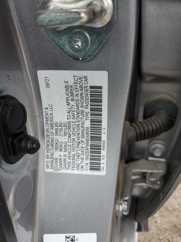 2022 HONDA INSIGHT EX VIN:19XZE4F56NE008055