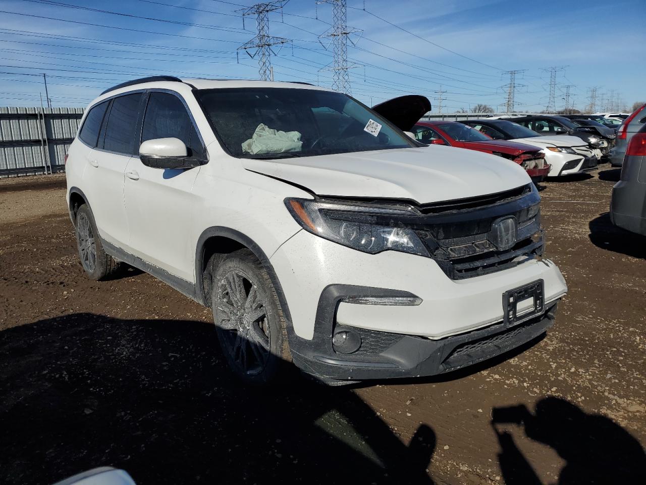 2022 HONDA PILOT SE VIN:5FNYF6H27NB061008
