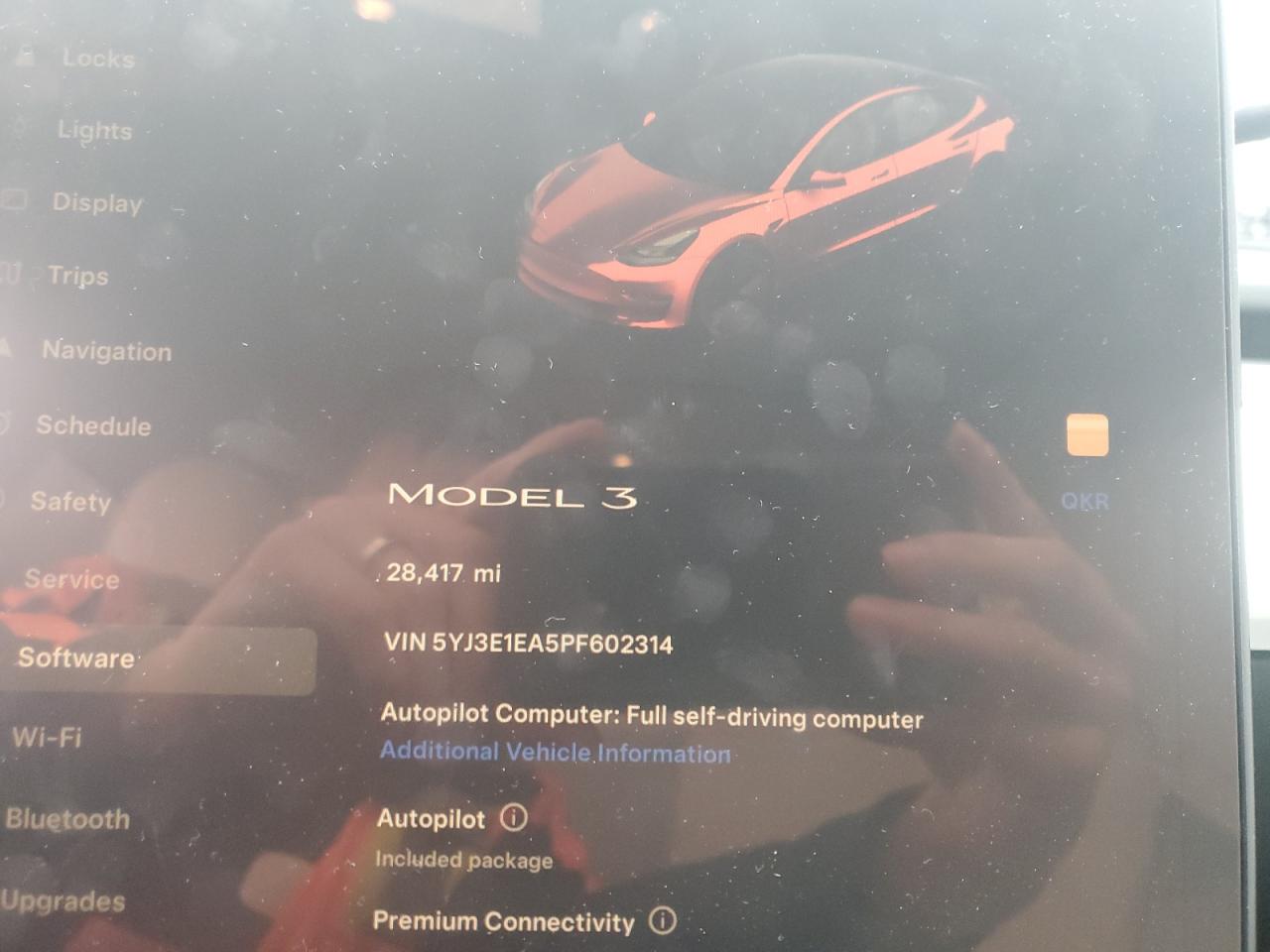 2023 TESLA MODEL 3  VIN:5YJ3E1EA5PF602314