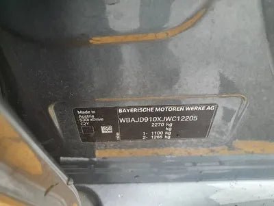 2018 BMW 530 WBAJD910XJWC12205 VIN:WBAJD910XJWC12205