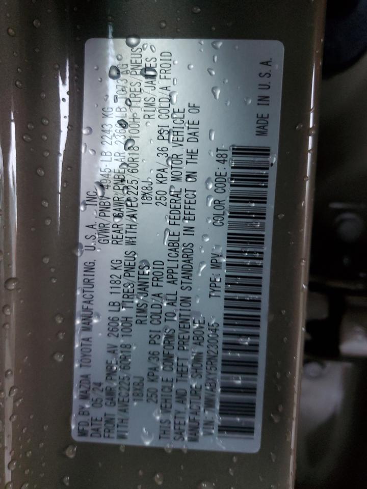 2024 MAZDA CX-50 BASE VIN:7MMVABXY5RN230045