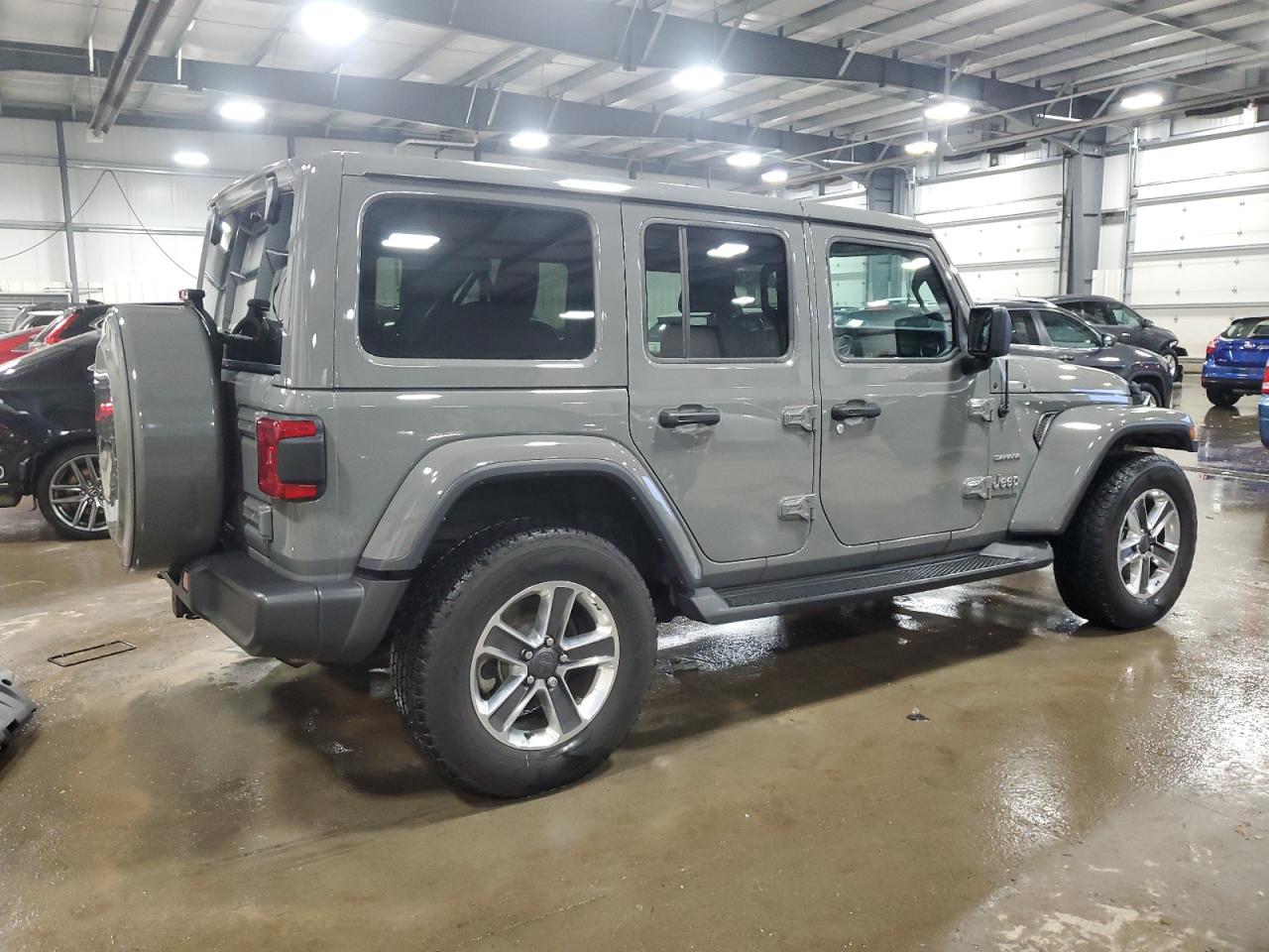 2022 JEEP WRANGLER UNLIMITED SAHARA VIN:1C4HJXEG9NW196183