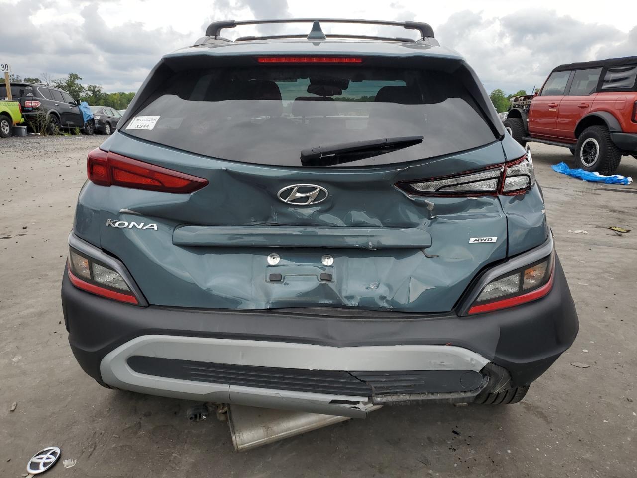 2022 HYUNDAI KONA SEL VIN:KM8K6CAB9NU882922