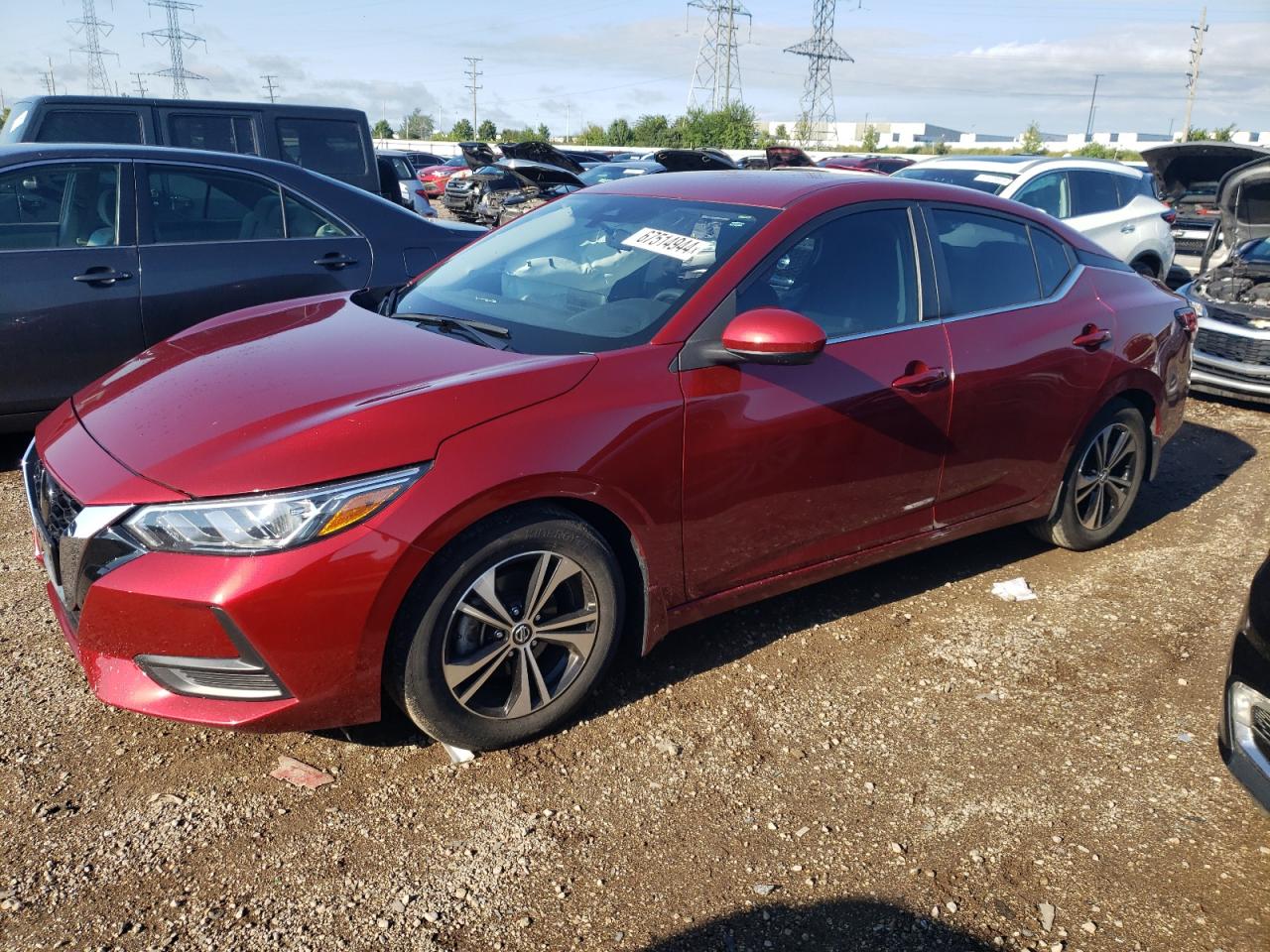 2022 NISSAN SENTRA SV VIN:3N1AB8CV1NY268186