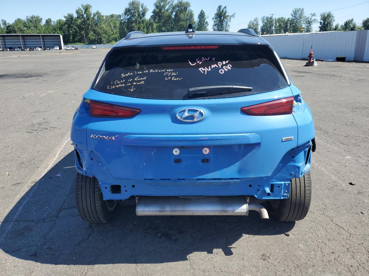 2022 HYUNDAI KONA SEL VIN:KM8K6CAB7NU902911