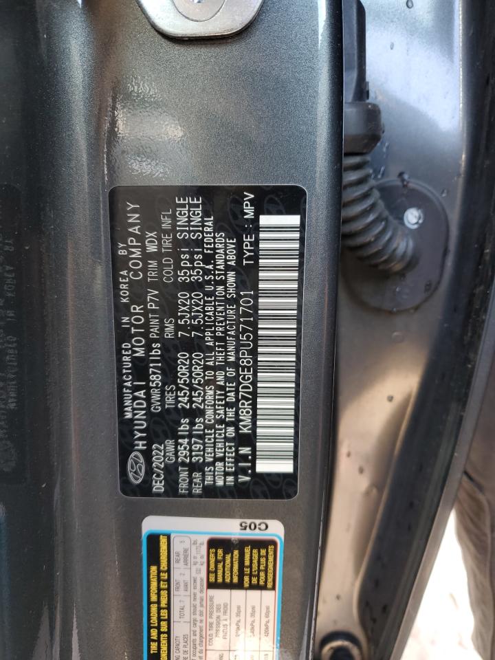 2023 HYUNDAI PALISADE CALLIGRAPHY VIN:KM8R7DGE8PU571701