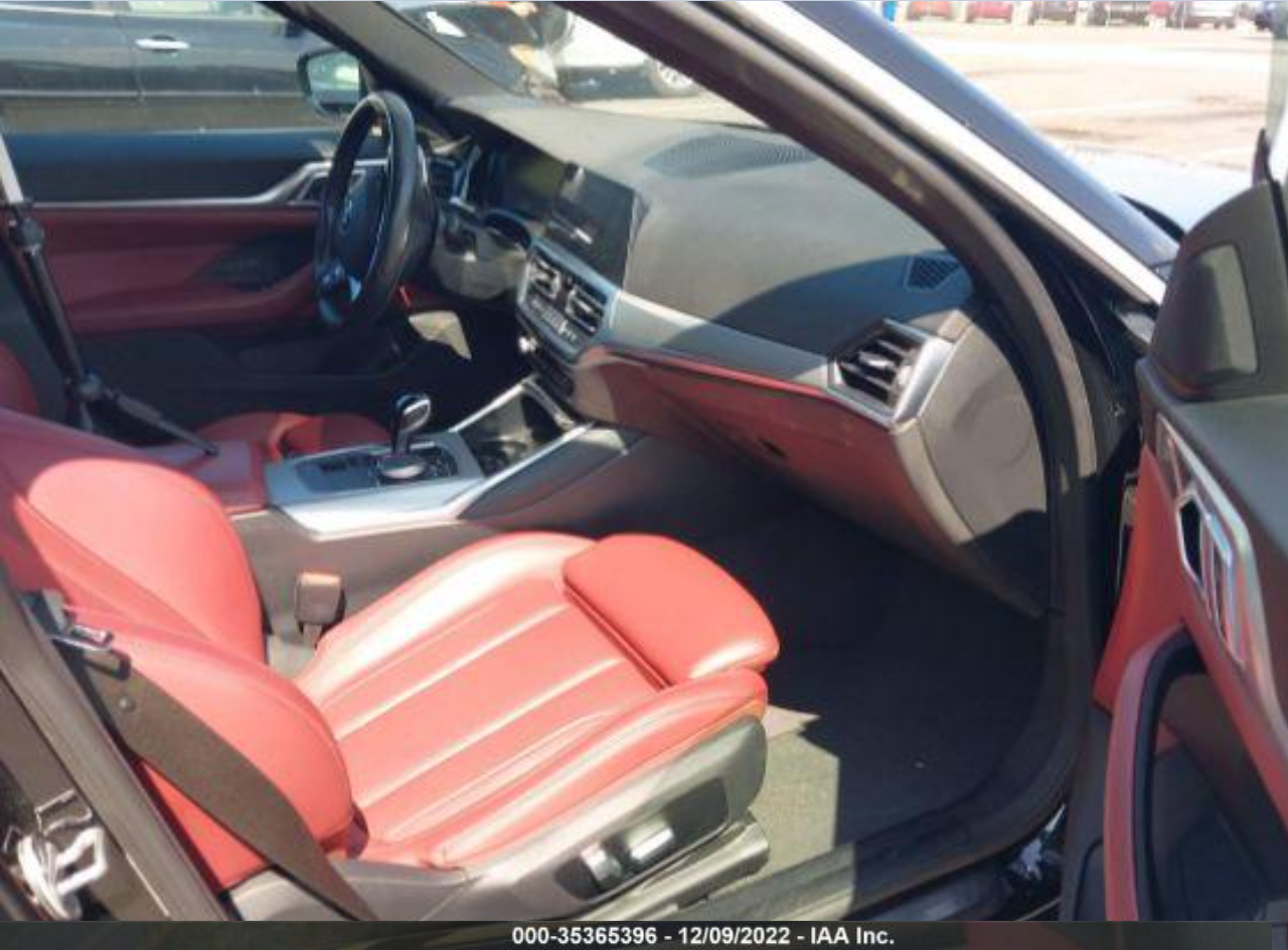 2022 BMW 4 SERIES 430I VIN: WBA63AV06NFM90252