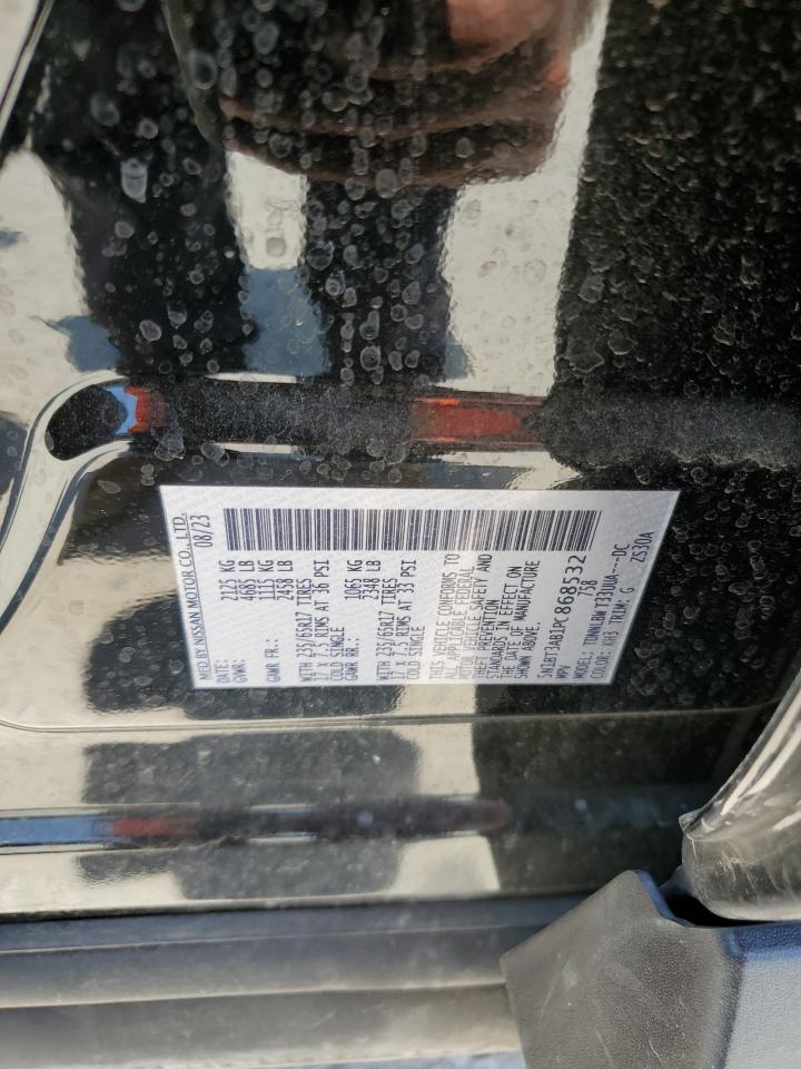 2023 NISSAN ROGUE S VIN:5N1BT3AB1PC868532