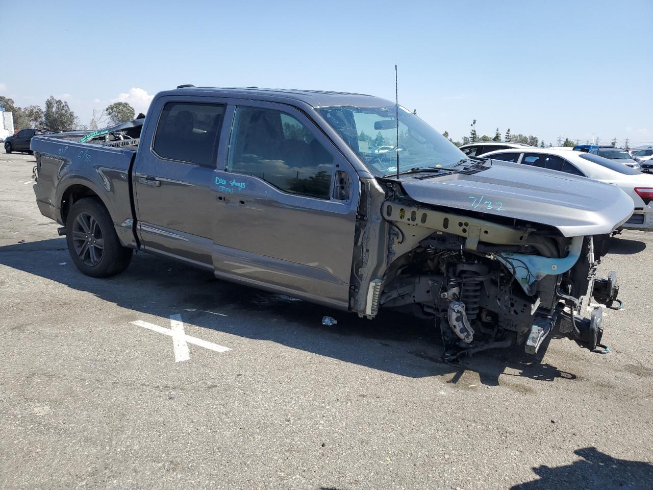 2022 FORD F150 SUPERCREW VIN:1FTFW1E80NKE78038