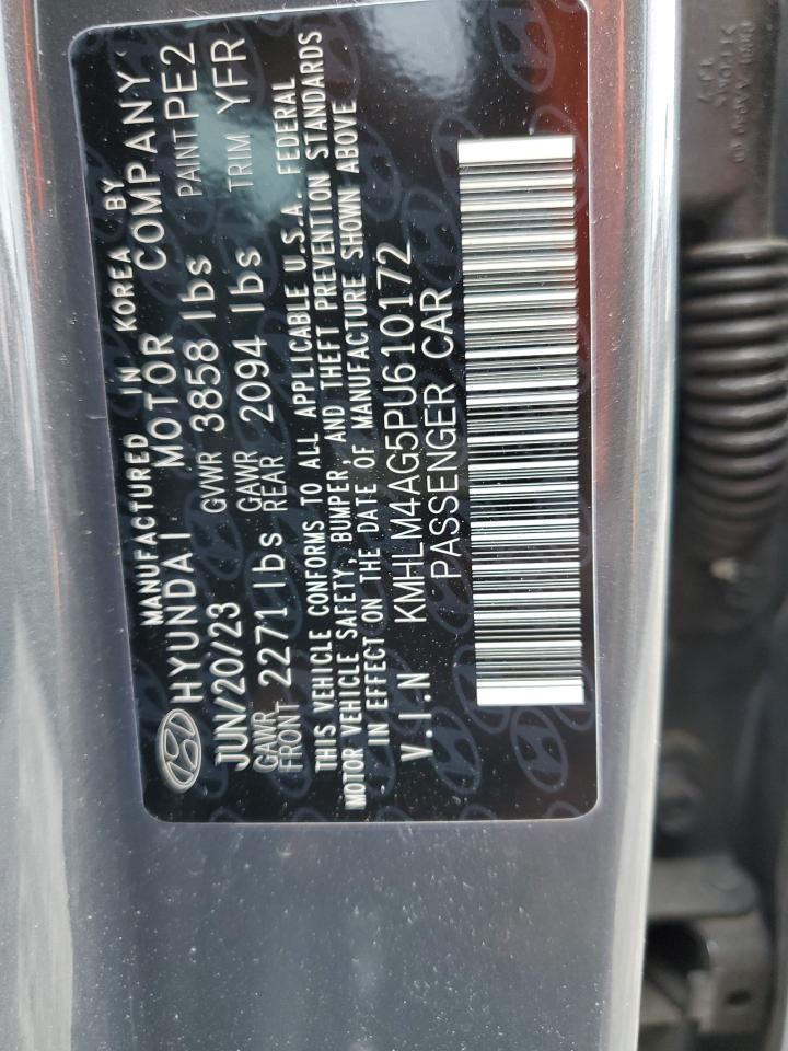 2023 HYUNDAI ELANTRA SEL VIN:KMHLM4AG5PU610172