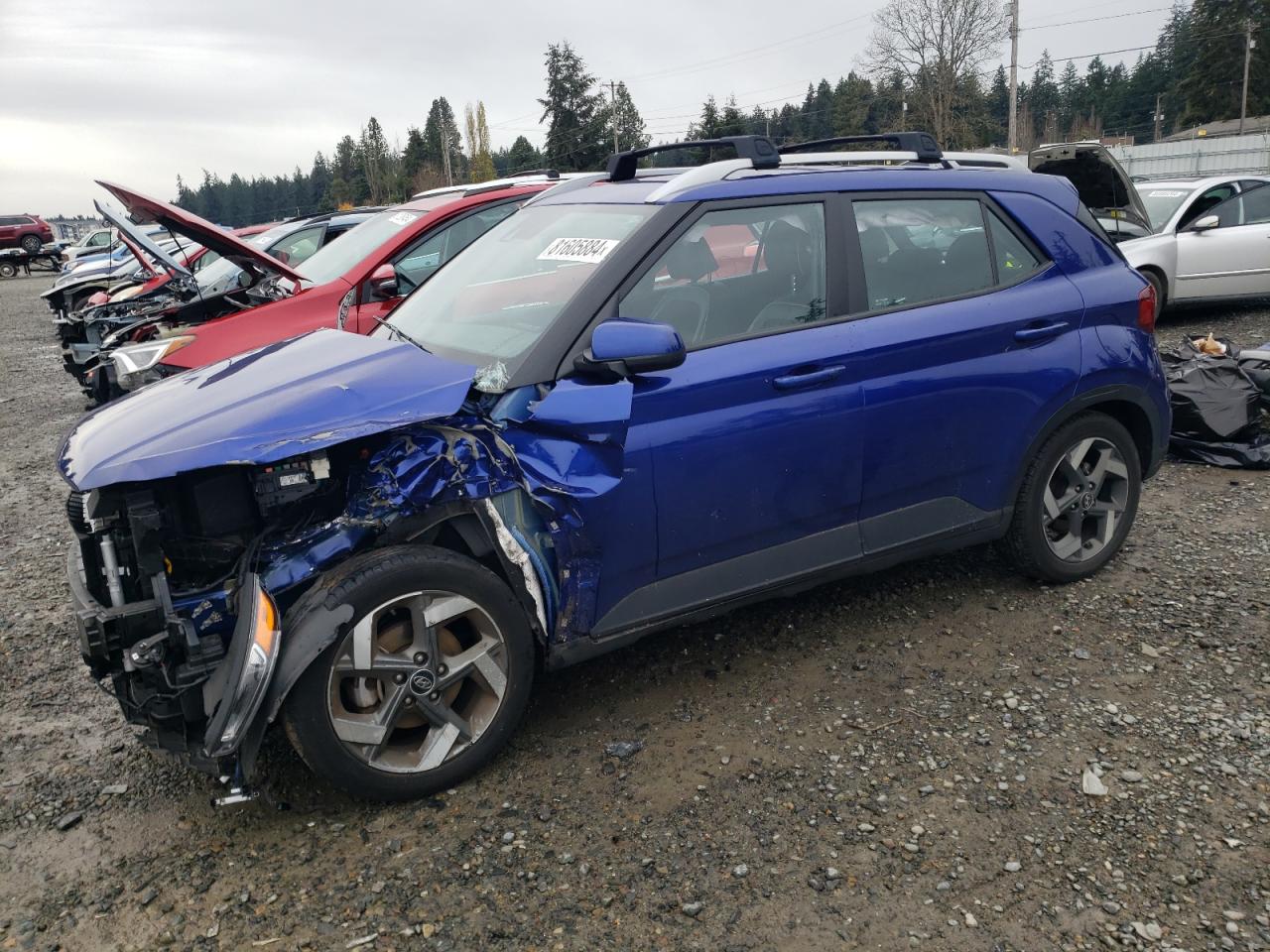 2022 HYUNDAI VENUE SEL VIN:KMHRC8A3XNU161361