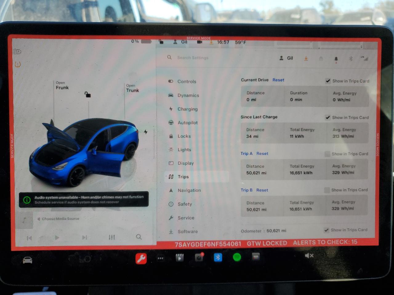 2022 TESLA MODEL Y  VIN:7SAYGDEF6NF554061
