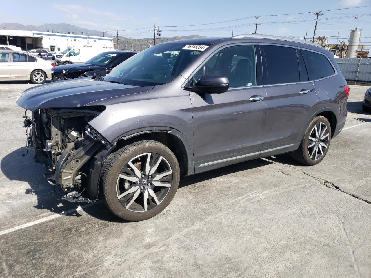 2022 HONDA PILOT TOURING VIN:5FNYF5H91NB001040